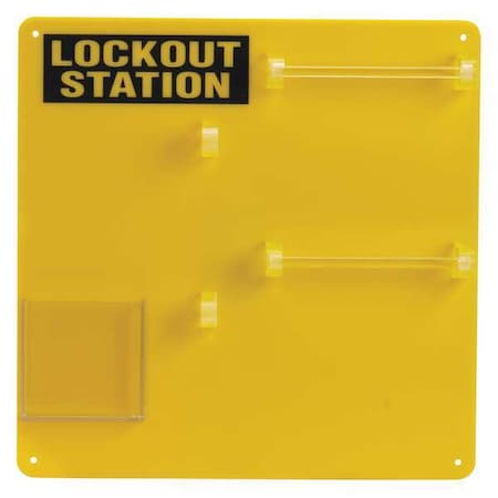 Brady 50990 - Lockout Board,Unfilled,Polycarbonate