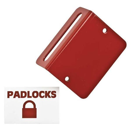 Brady LR060E - Padlock Station,Unfilled,2-1/4 In H
