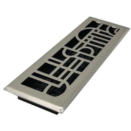 Decor Grates ADH412-NKL - Floor Register 5.5 X 13.5, Plated Nickel, Plated Steel