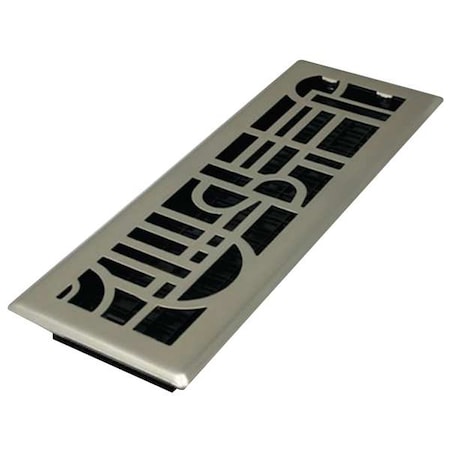 Decor Grates ADH414-NKL - Floor Register 5.5 X 15.5, Plated Nickel, Plated Steel