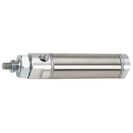 Speedaire NCDMB200-0800 - Round Body Cylinder, 2 in Bore, 8 in Stroke, Round Body Double Acting, Stainless Steel .