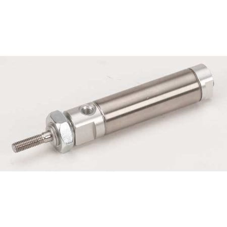Speedaire NCDMB056-0400 - Round Body Cylinder, 9/16 in Bore, 4 in Stroke, Round Body Double Acting, Stainless Steel .
