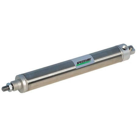 Speedaire NCDMC088-0300CS - Round Body Cylinder, 7/8 in Bore, 3 in Stroke, Round Body Single Acting, Stainless Steel .