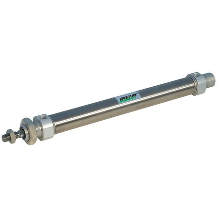 Speedaire C85E25-300 - Round Body Cylinder, 25 mm Bore, 300 mm Stroke, ISO Double Acting, Stainless Steel .