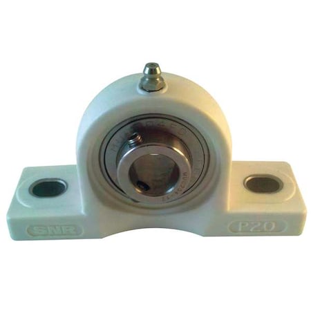 Ntn SUCPPL202-10 - Pillow Block Bearing, Thermoplastic Housing Material, Set Screw, Ball, 5/8 in Dia, Alloy Steel Insert Material