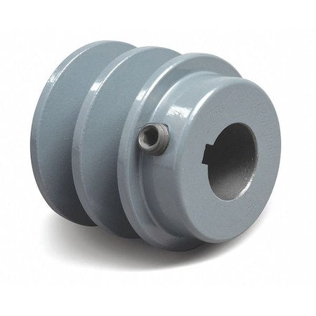2BK30X1 - 1 in Fixed Bore 2 Groove V-Belt Pulley 3.15 in OD