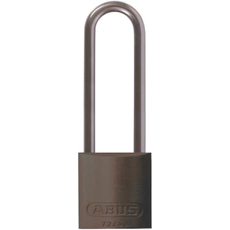 Abus 72 HB/40-75 KD Brown - Lockout Padlock, Keyed Different, Aluminum, Brown, 3 in Shackle Height, 1 1/2 in Body Width