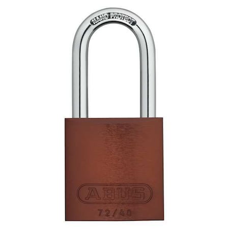 Abus 72 HB/40-40 KAx3 Brown - Lockout Padlock, Keyed Alike, Aluminum, Brown, 1 1/2 in Shackle Height, 1 1/2 in Body Width, 3 PK