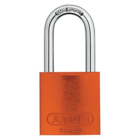Abus 72 HB/40-40 KAx3 Orange - Lockout Padlock, Keyed Alike, Aluminum, Orange, 1 1/2 in Shackle Height, 1 1/2 in Body Width, 3 PK