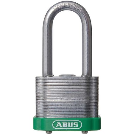 Abus 41HB/40 KD Green - Lockout Padlock, Keyed Different, Steel, Green, 2 in Shackle Height, 1 1/2 in Body Width