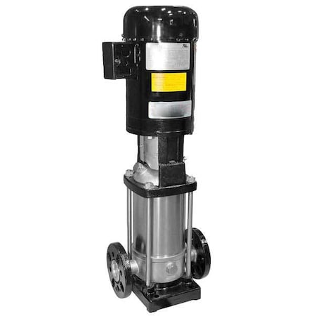 Dayton 5UWL5 - Booster Pump, 2 hp, 208 to 240/480 V AC, 3 Phase, 1-1/4 in Flanged Inlet Size, 11 Stage