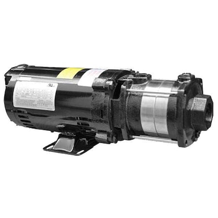 Dayton 5UXG1 - Booster Pump, 1 hp, 208 to 240/480 V AC, 3 Phase, 1-1/4 in NPT Inlet Size, 3 Stage