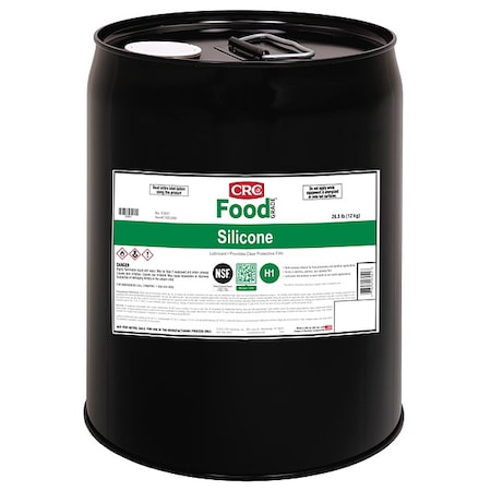 Crc 03041 - Multi-Purpose Food Grade Silicone Lubricant, H1 Food Grade, -40 to 400 Degree F, 5 Gal Pail