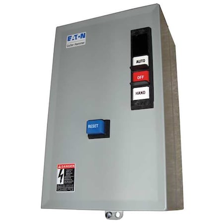 Eaton ECX09C1QHA-R63/B - Nonreversing IEC Magnetic Motor Starter, 1 NEMA Rating, 24 V DC, 3 Poles, 1 NO/1 NC