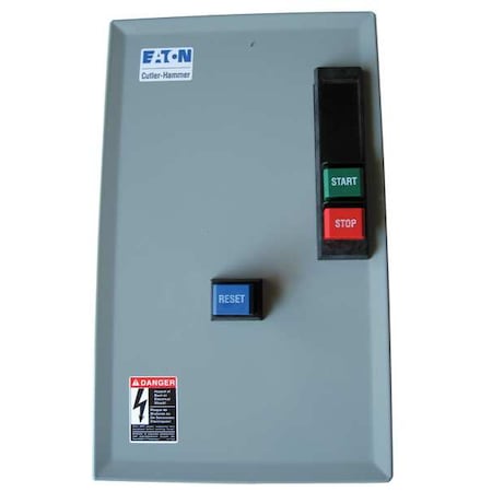 Eaton ECX09C1QBA-R63/A - Nonreversing IEC Magnetic Motor Starter, 1 NEMA Rating, 24 V DC, 3 Poles, 1 NO/1 NC