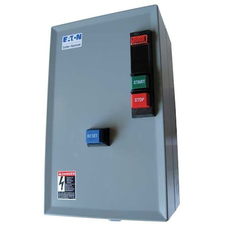 Eaton ECX09G1BCA-R63/D - Nonreversing IEC Magnetic Motor Starter, 1 NEMA Rating, 240 V AC, 3 Poles, 1 NO/1 NC