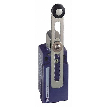 Telemecanique Sensors XCKD2145N12 - Limit Switch, Adjustable Roller Lever, Rotary, 1 NC/1 NO, 10 A at 240 V AC, Actuator Location: Side