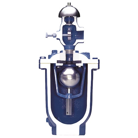 Val-Matic 100STK - Air Vac Valve,FNPT,1/2 x 1/2,CI