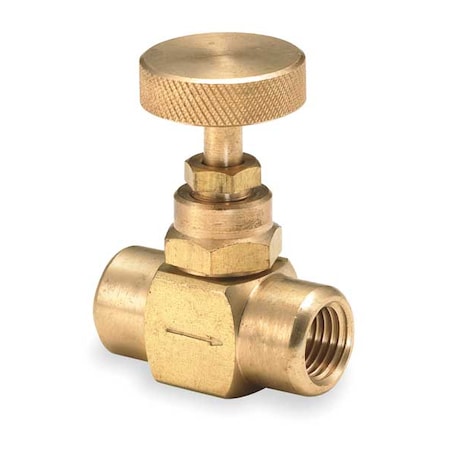 Weksler BBV4 - Valve,Needle,1/4 In,Brass,600 PSI