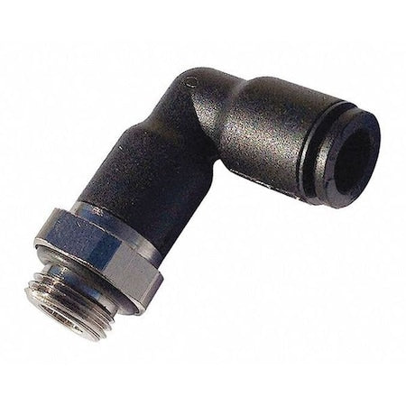 Legris 3169 04 20 - Push-Fit Elbow Fitting, 5/32 in or 4mm Tube Size, Fiberglass-Reinforced Nylon, Black, 10 PK