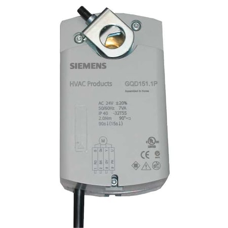 Siemens GQD221.1U - Electric Actuator,20 in.-lb.,120 VAC