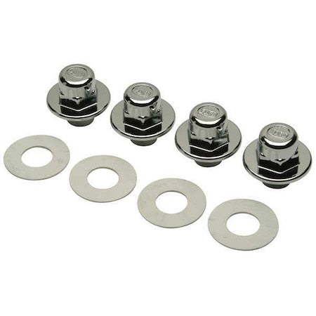 Zurn P1203-FINISHTRIM - Cap Nuts and Washers,For 1 WXD4,1 WXD5 PK4