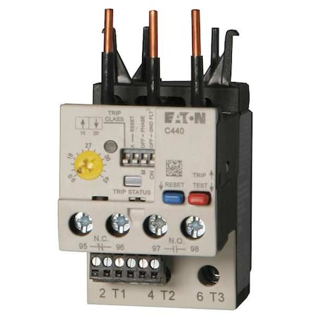 Eaton XTOE005CCS - Overload Relay, 1 NC/1 NO, 1 A Min current, 5 A Max current