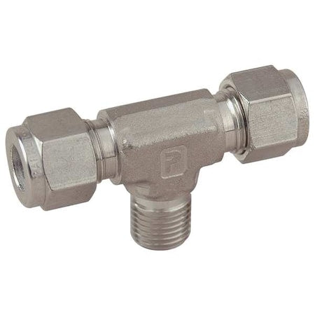 Parker 8MBT6N-316 - 3/8" x 1/2" A-LOK x MNPT SS Male Branch Tee