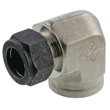 Parker 6-6 DBZ-SS - 3/8" CPI x FNPT SS Female 90 Degree Elbow