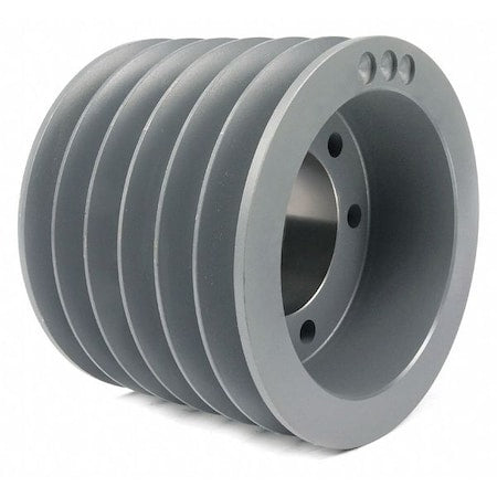 Tb Woods 5V806 - 7/8 in to 3-1/2 in Quick Detachable Bushed Bore 6 Groove V-Belt Pulley 8 in OD
