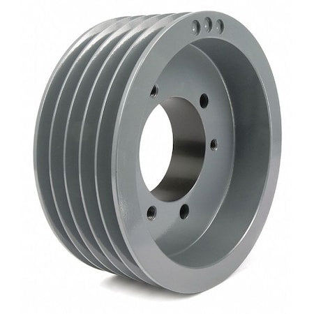 Tb Woods 755C - 1/2 in to 2-15/16 in Quick Detachable Bushed Bore 5 Groove V-Belt Pulley 7.9 in OD