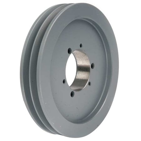 Tb Woods 902B - 1/2 in to 2-1/2 in Quick Detachable Bushed Bore 2 Groove V-Belt Pulley 9.35 in OD