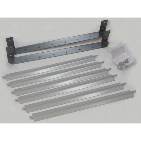 Dayton 5ZKE0 - Vertical Louver Kits,Gray,13-1/8" H