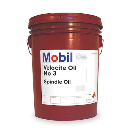 Mobil 103866 - Spindle Oil, Velocite No. 3, 5 gal, Pail, Amber