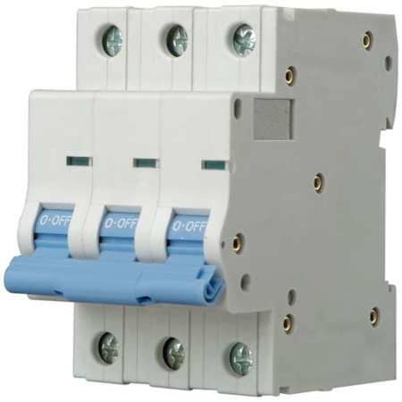 Dayton 5ZVG3 - Circuit Breaker, NDB2-63 D40/3 Series, 40 A, 3 Pole, 480 V AC, 7.5k A at 480 V AC, D Curve