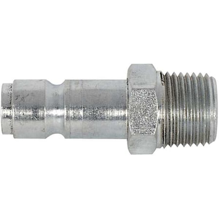 5ZVJ3 - Coupler Plug,MNPT,1/4,Steel,PK2