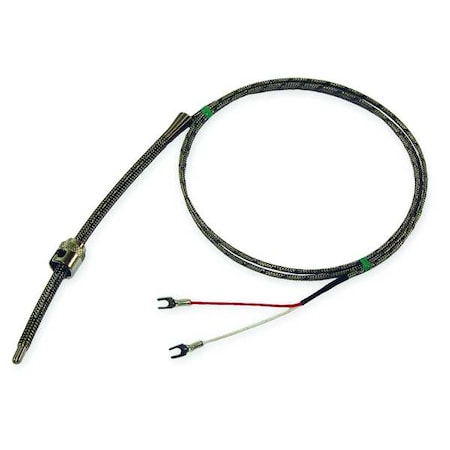 Tempco TCP10220 - Thermocouple Probe, Spade Lugs, Type J