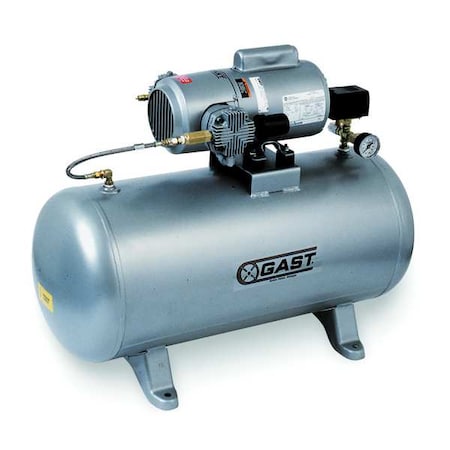 Gast 5HCD-100TA-M550NGX - Electric Air Compressor, 0.75 hp,1 Stage
