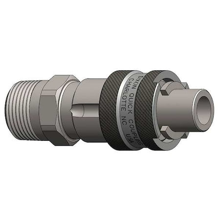 Dixon N4M4-B - Male to Bowes Nipple,(M)NPT,1/2,Brass