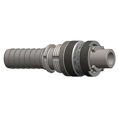 Dixon N4S4-LS - Barb to Bowes Nipple,Barb,1/2,Steel