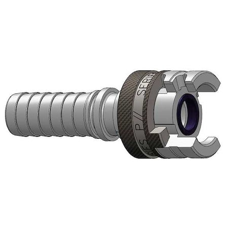 Dixon 4PS6-B - Barb to Thor Coupler,Barb,1/2,Brass