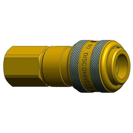 Dixon 2DF3-B - Coupler, Brass, 3/8 FNPT, 1/4 Body
