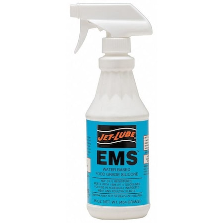 Jet-Lube 52543 - Lubricant, 16 oz, Trigger Spray Bottle, Water Base, 750 Degrees F Max Op Temp, White, EMS Series