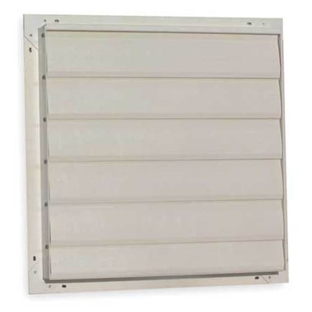 Dayton 5C215 - 24 in 27"H-W 6.5"L Fiberglass Backdraft Damper, 24-1/2 in x 24-1/2 in, Fiberglass