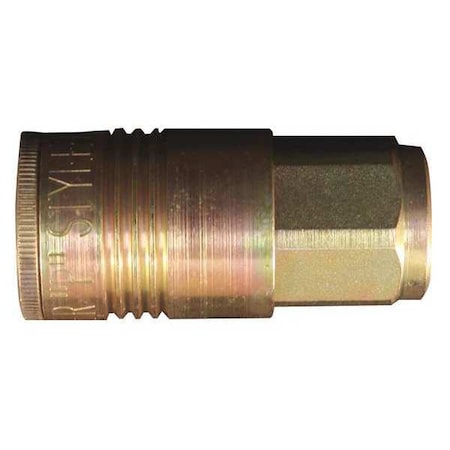 Milton S-1803 - P-Style Coupler, 1/4 in FNPT, Steel