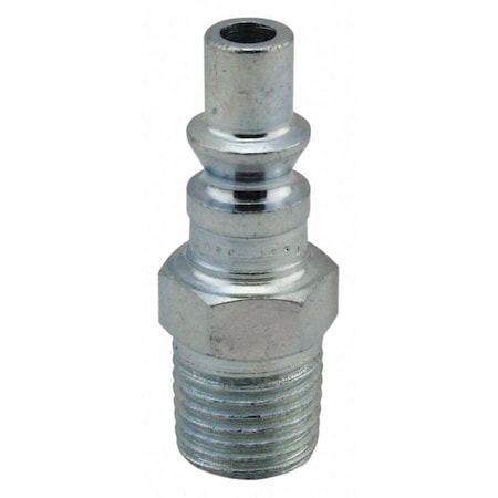 Milton 777 - A Style Plug, 1/4 in MNPT, Steel, PK10