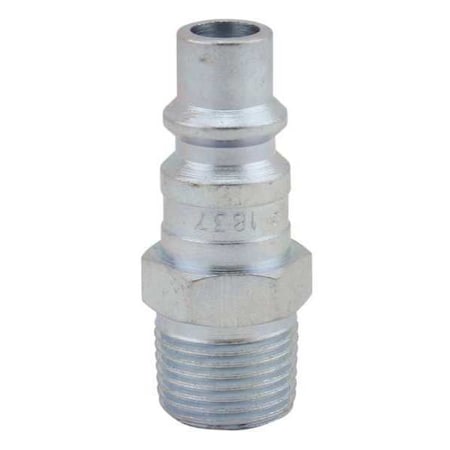 Milton 1837 - H Style Plug, 3/8 in MNPT, Steel, PK10