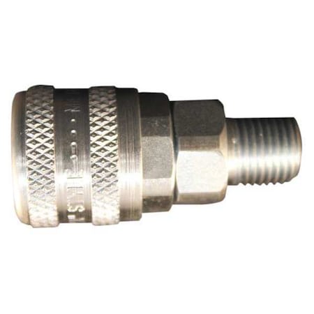 Milton S-776 - A Style Quick Coupler Body, 1/4 in MNPT, Steel, 300 psi