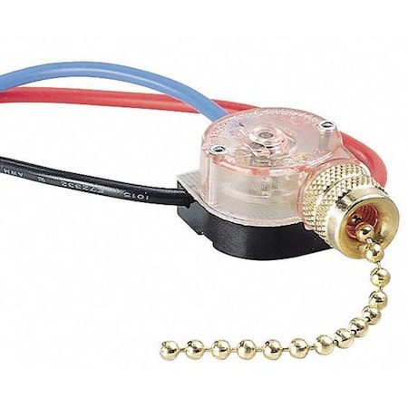 Gardner Bender GSW-39 - Pull Switch, 3-Speed, SPTT, Off/On/On/On