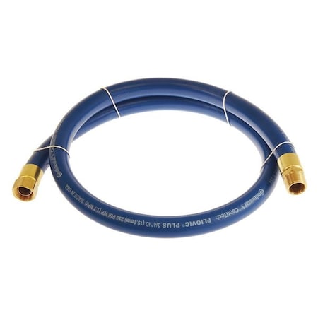 Continental PLB07525-03-31 - 3/4" x 3 ft PVC Coupled Multipurpose Air Hose 250 psi BL